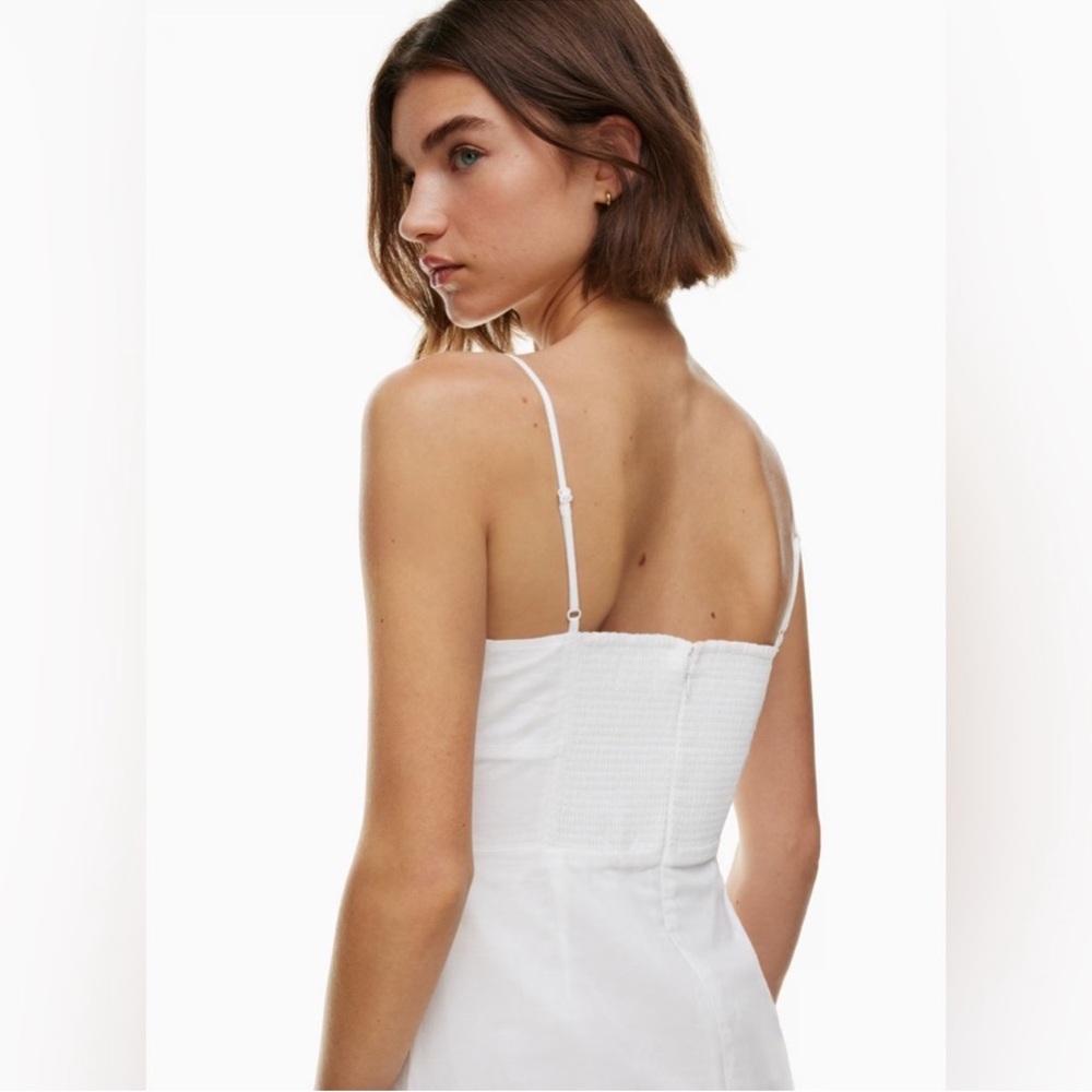 Aritzia White Quaint Linen Mini Dress - Picture 7 of 7